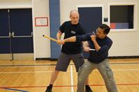 Baton and knife